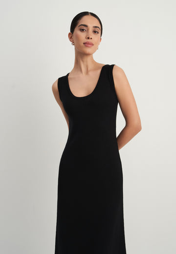 STORY basic dress, black