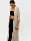 MOREON 3/4 sleeve cardigan, light beige