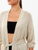 MOREON 3/4 sleeve cardigan, light beige
