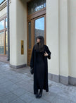 AMARA knitted coat, black