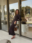 PETRA long sleeve dress, ardesia
