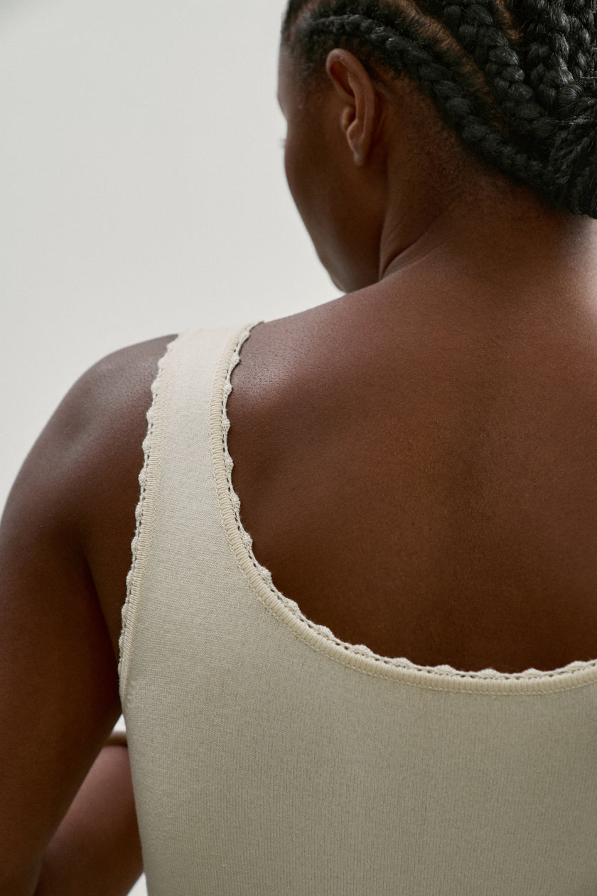 ESSENTIAL dress, milk