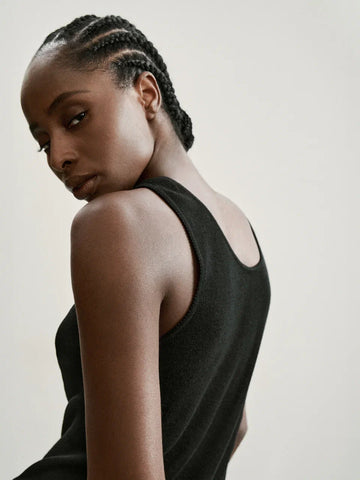ESSENTIAL basic top, black
