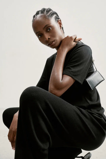 ESSENTIAL basic sweater, black