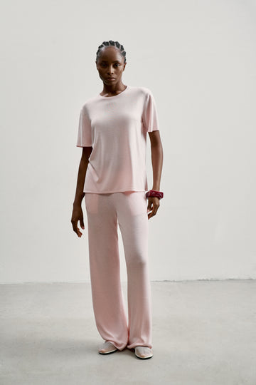 ESSENTIAL basic sweater, pink