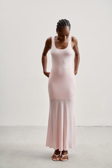 ESSENTIAL basic dress, pink
