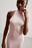 ESSENTIAL open-back dress, pink