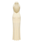 ESSENTIAL open-back dress, milk