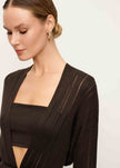 BALI cardigan, chocolate