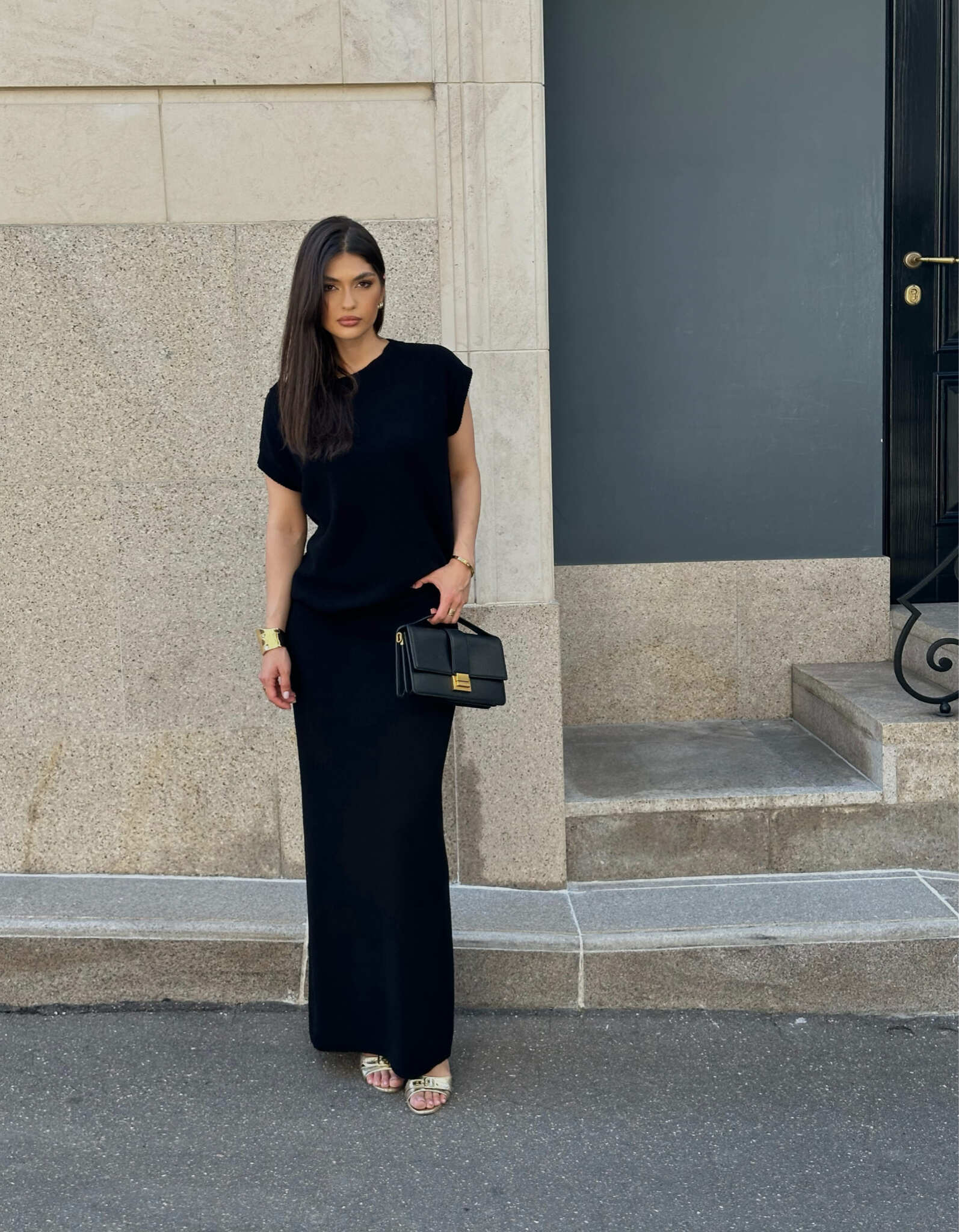 FLUFFY skirt, black