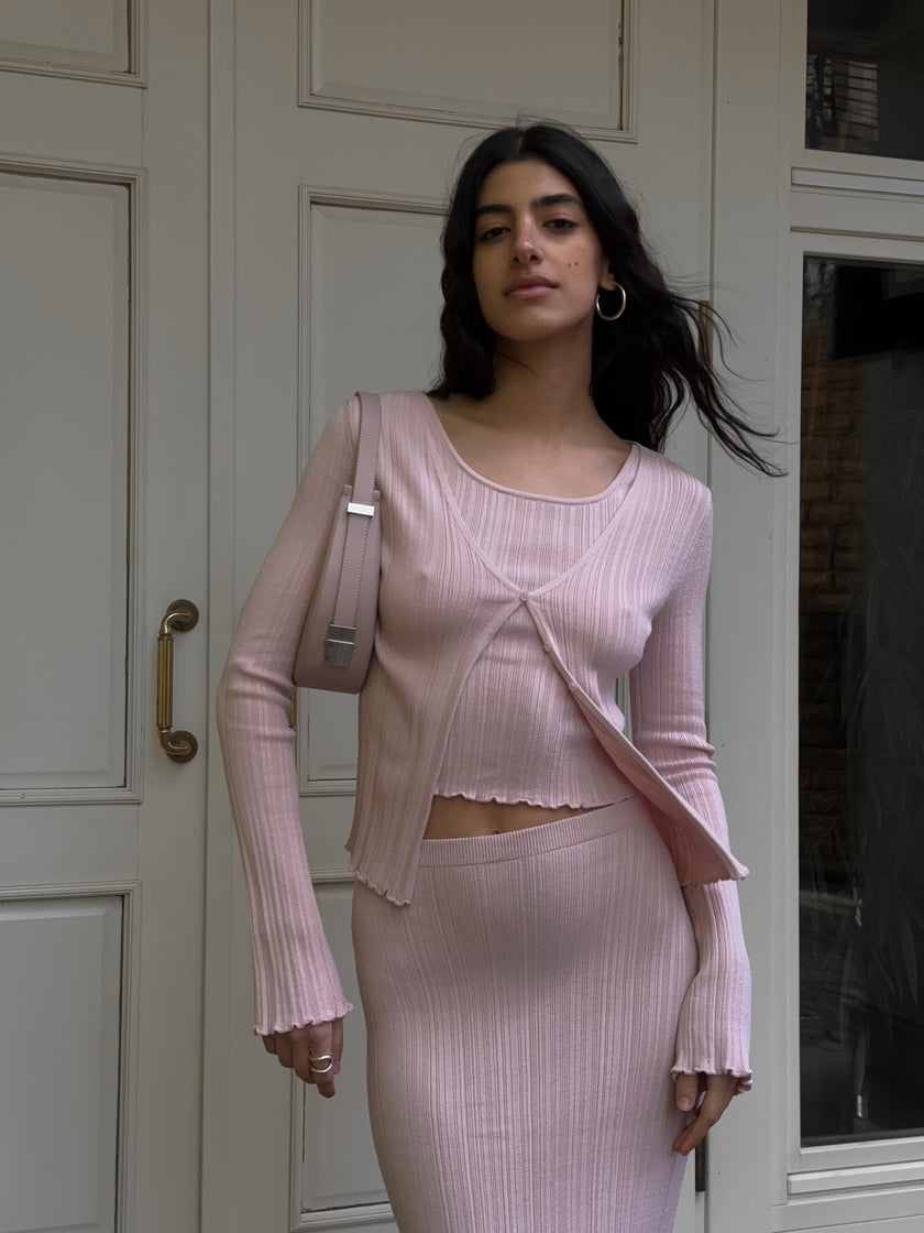 COTY cardigan, powder