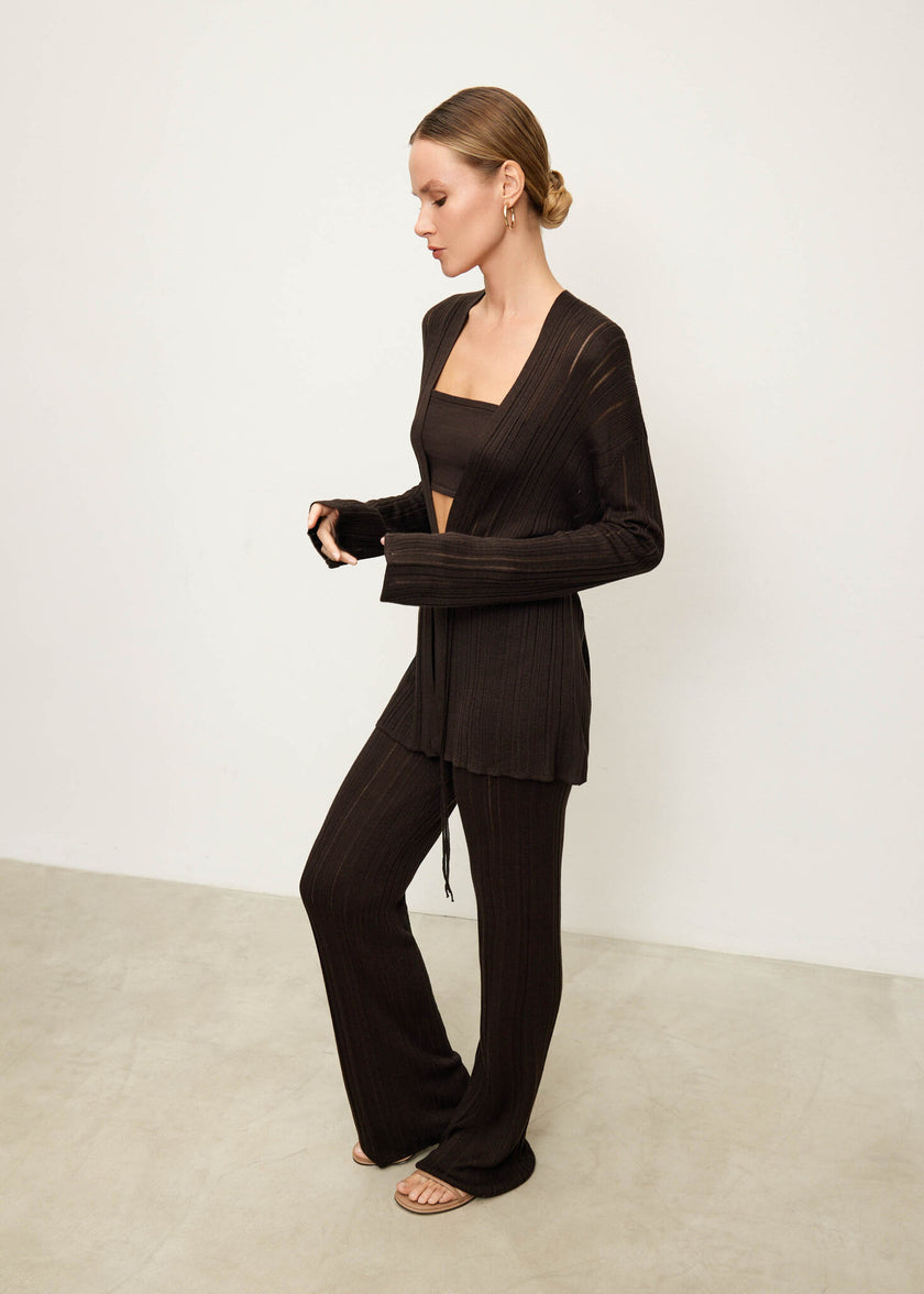 BALI cardigan, chocolate