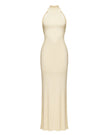 ESSENTIAL open-back dress, milk