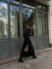 AMARA knitted coat, black
