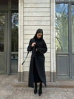 AMARA knitted coat, black