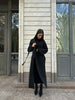 AMARA knitted coat, black