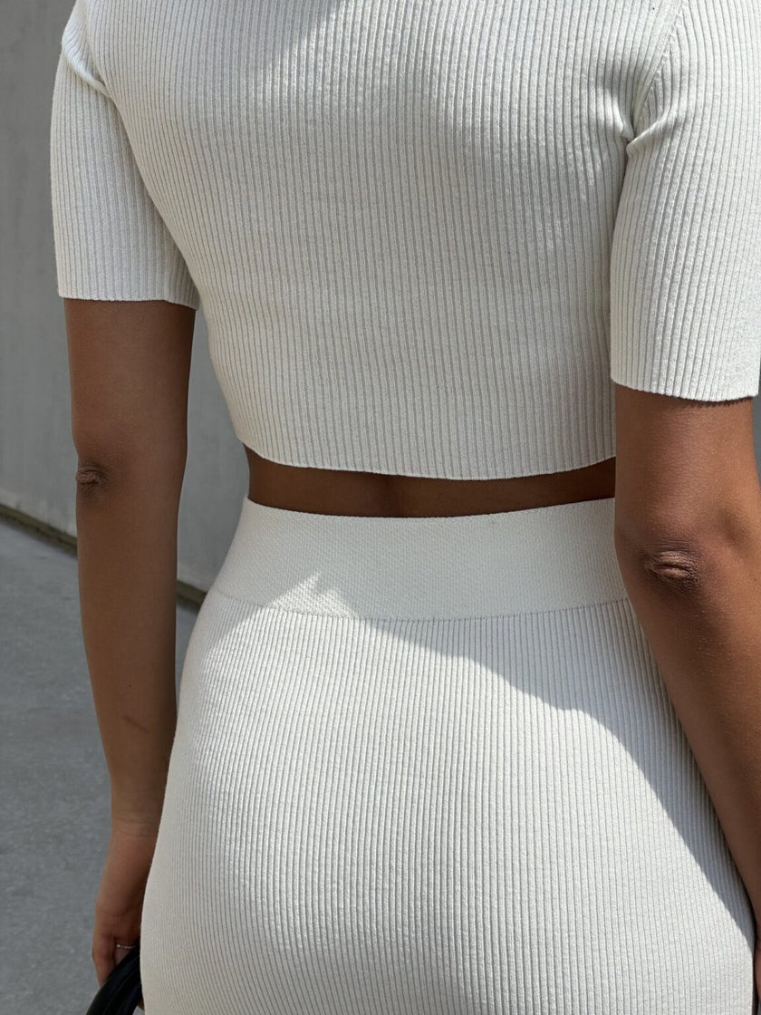 PETRA crop top, ivory