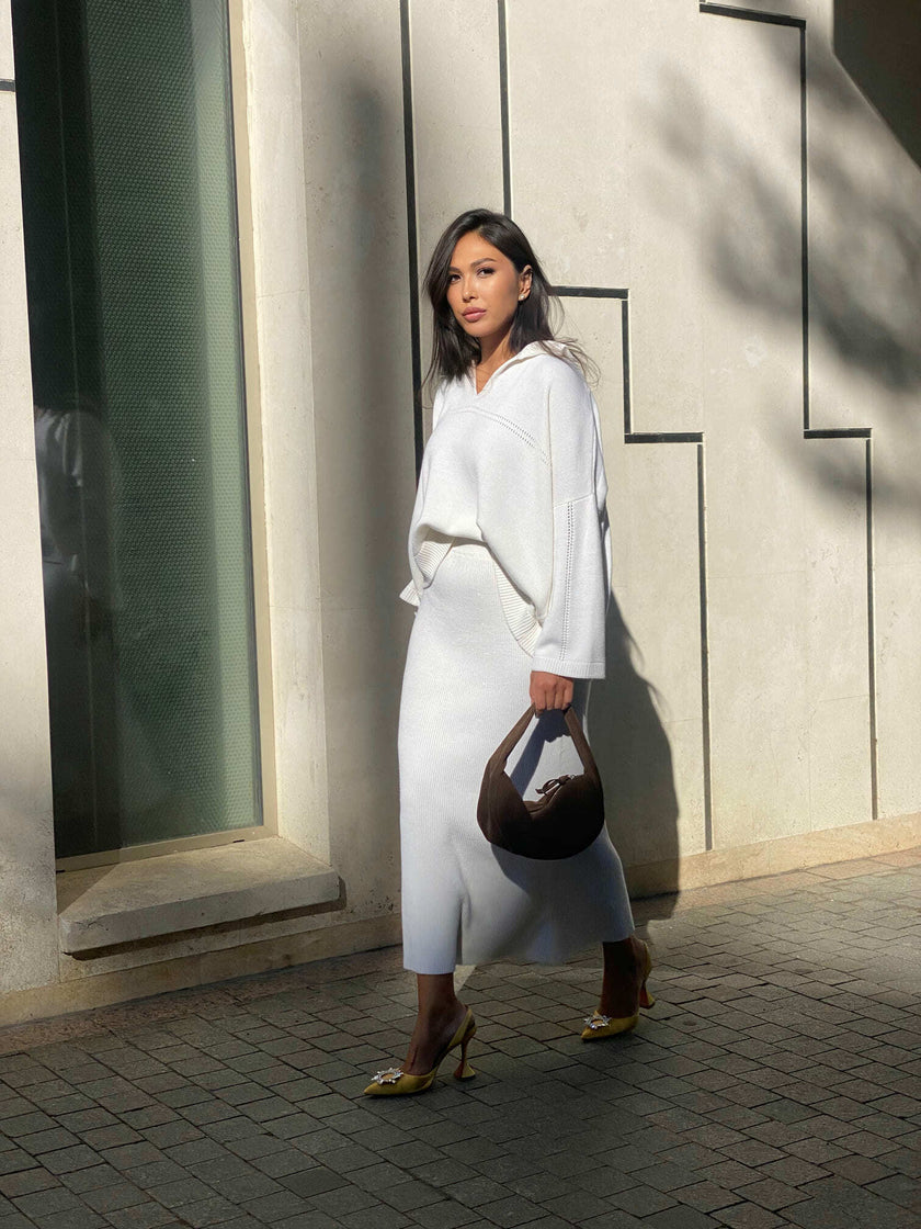 ANDREA jumper, white