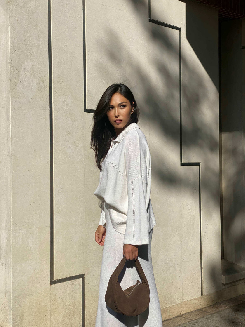 ANDREA jumper, white