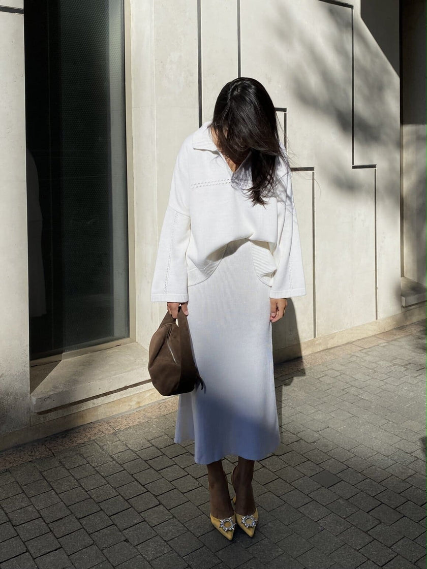 ANDREA jumper, white