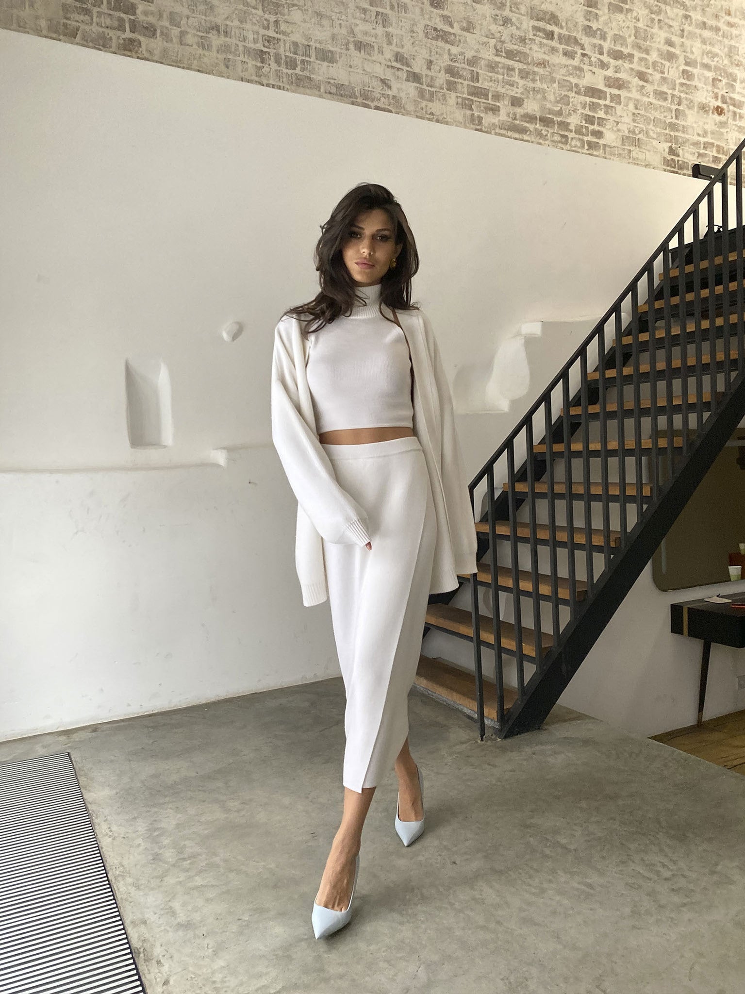 AMUSE cardigan, white