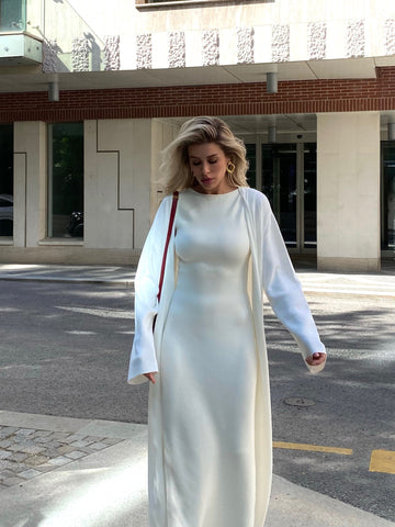 BAGIRA cape cardigan, ivory