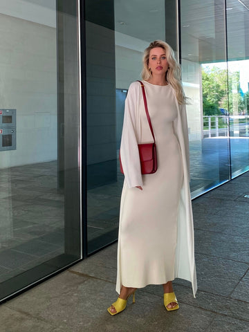 BAGIRA cape cardigan, ivory
