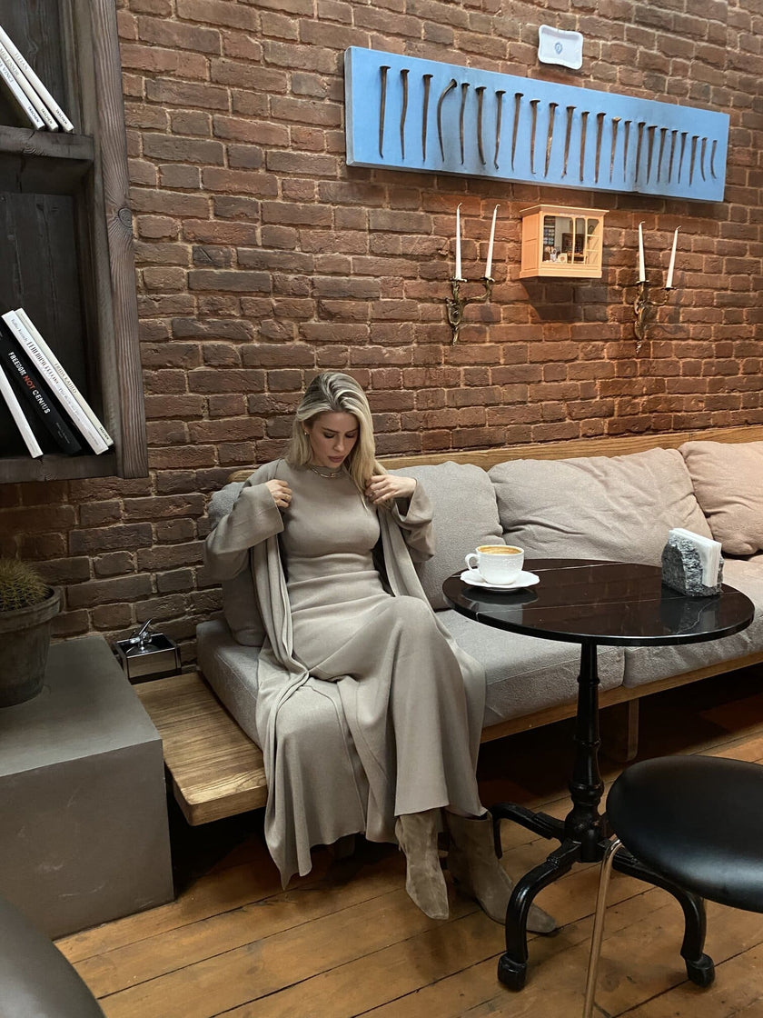 BAGIRA cardigan, taupe