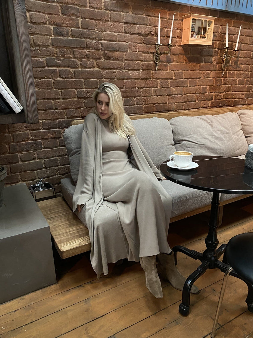 BAGIRA cardigan, taupe