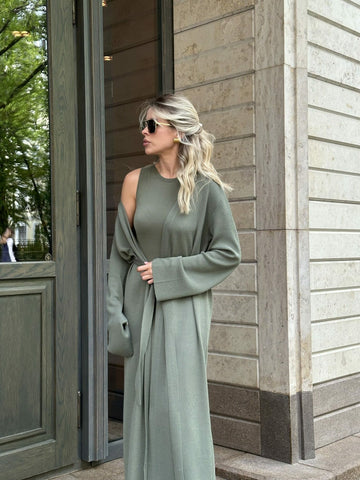 BAGIRA cape cardigan, khaki