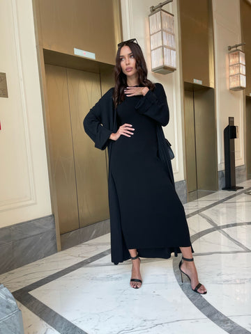 BAGIRA cape cardigan, black