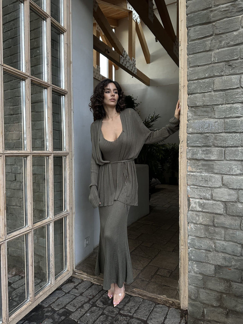 BALI cardigan, khaki