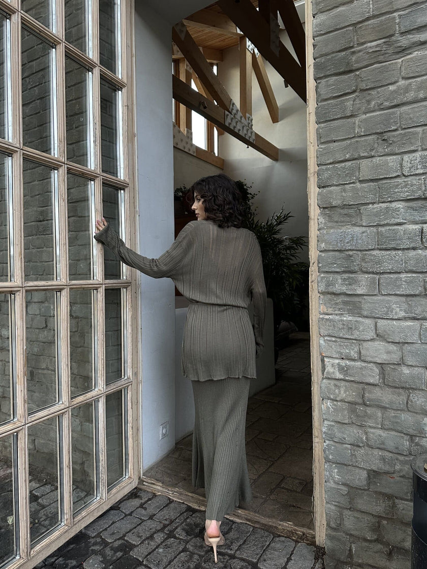 BALI cardigan, khaki