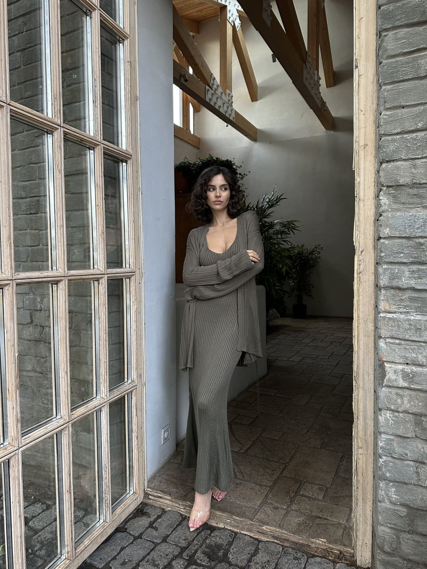 BALI cardigan, khaki