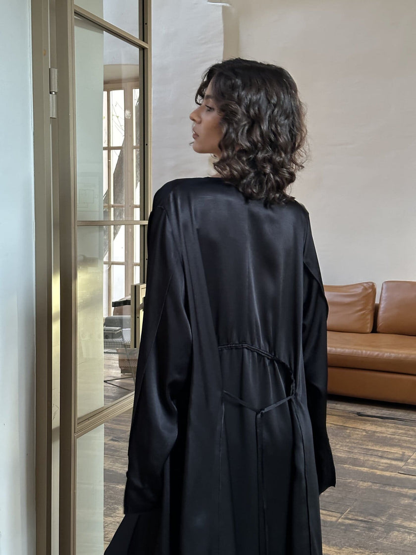 MOROCCO abaya-cape, black