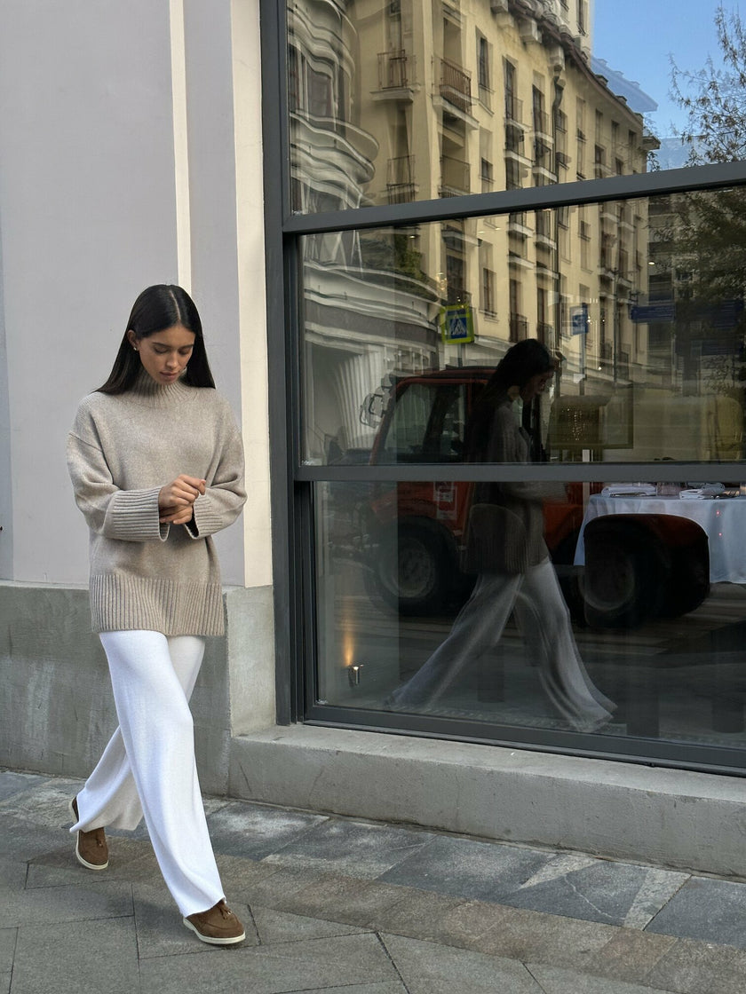 OLLY sweater, beige melange