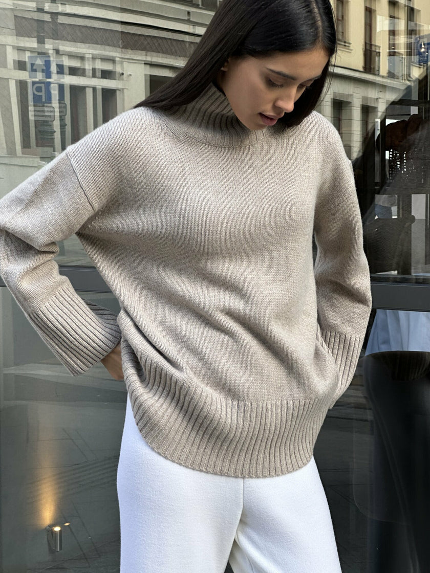 OLLY sweater, beige melange