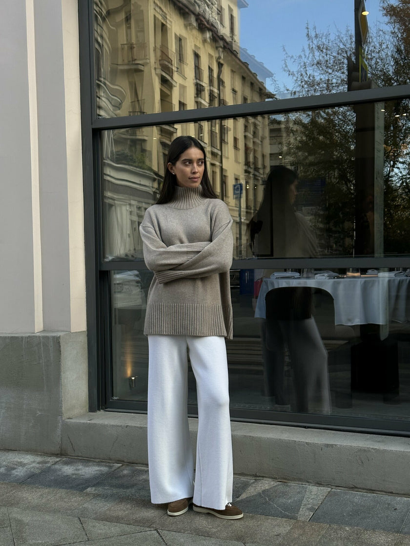 OLLY sweater, beige melange