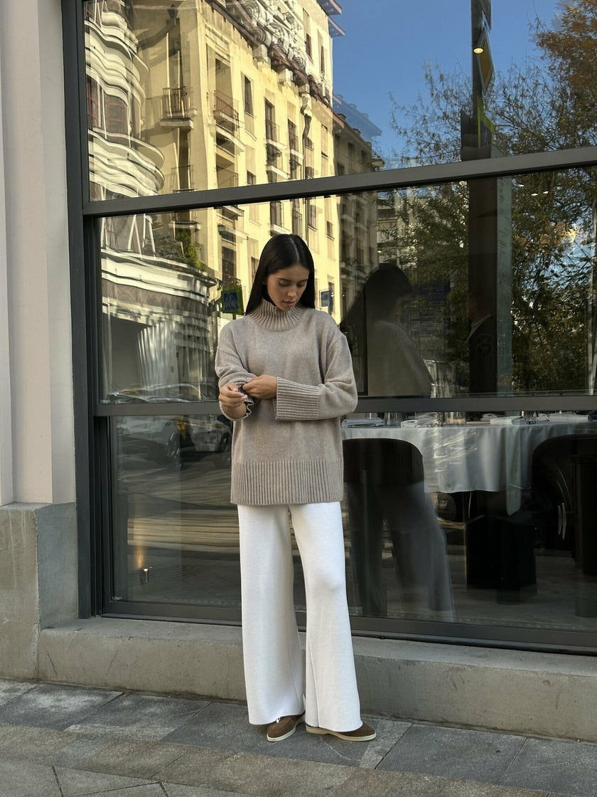 OLLY sweater, beige melange