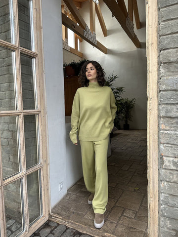 WEEKEND high neck merino wool sweater, anise