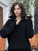 FABIA anorak sweater, black
