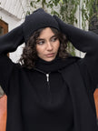 FABIA anorak sweater, black