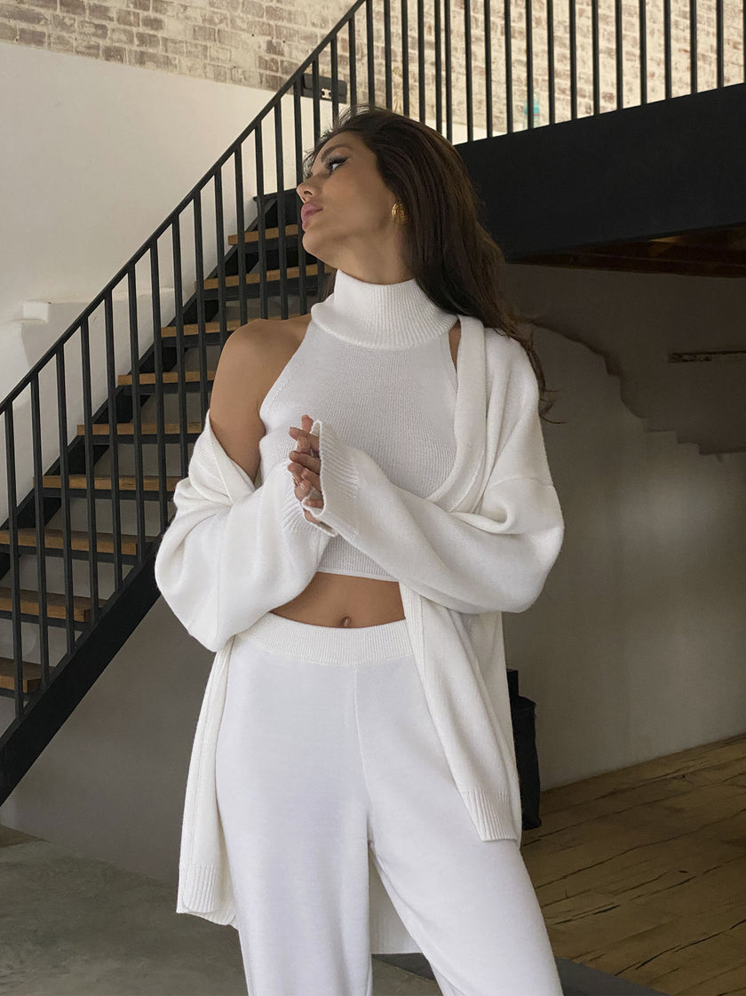 AMUSE crop top, white