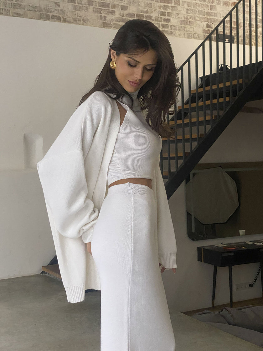 AMUSE crop top, white