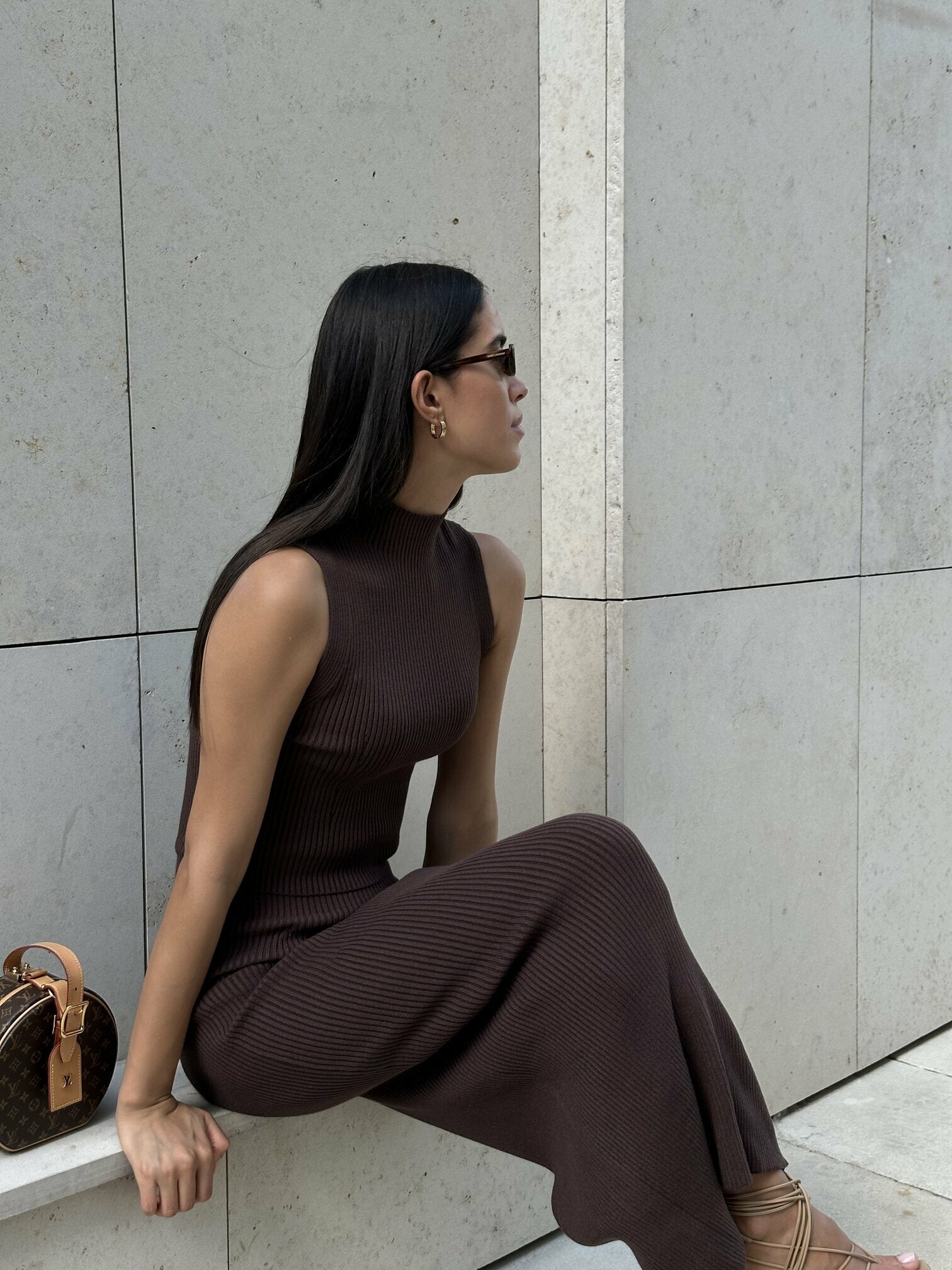 CLARE top, chocolate