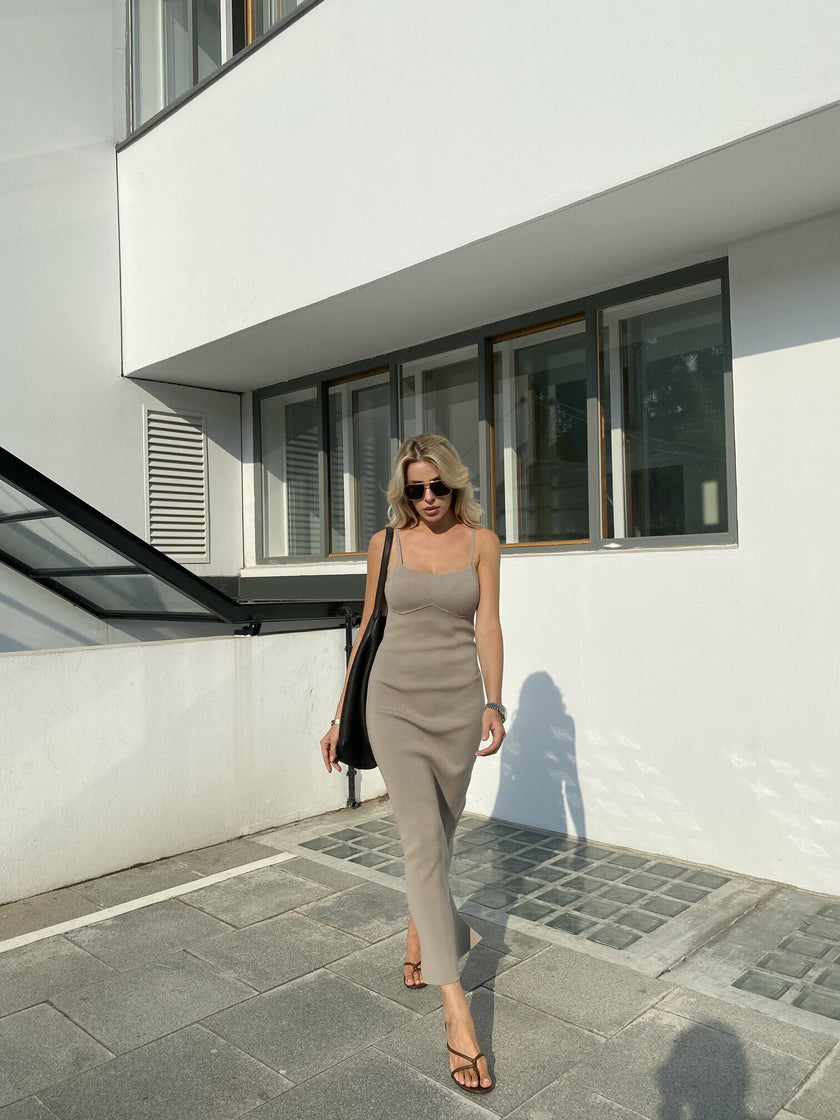 KENDALL dress, taupe