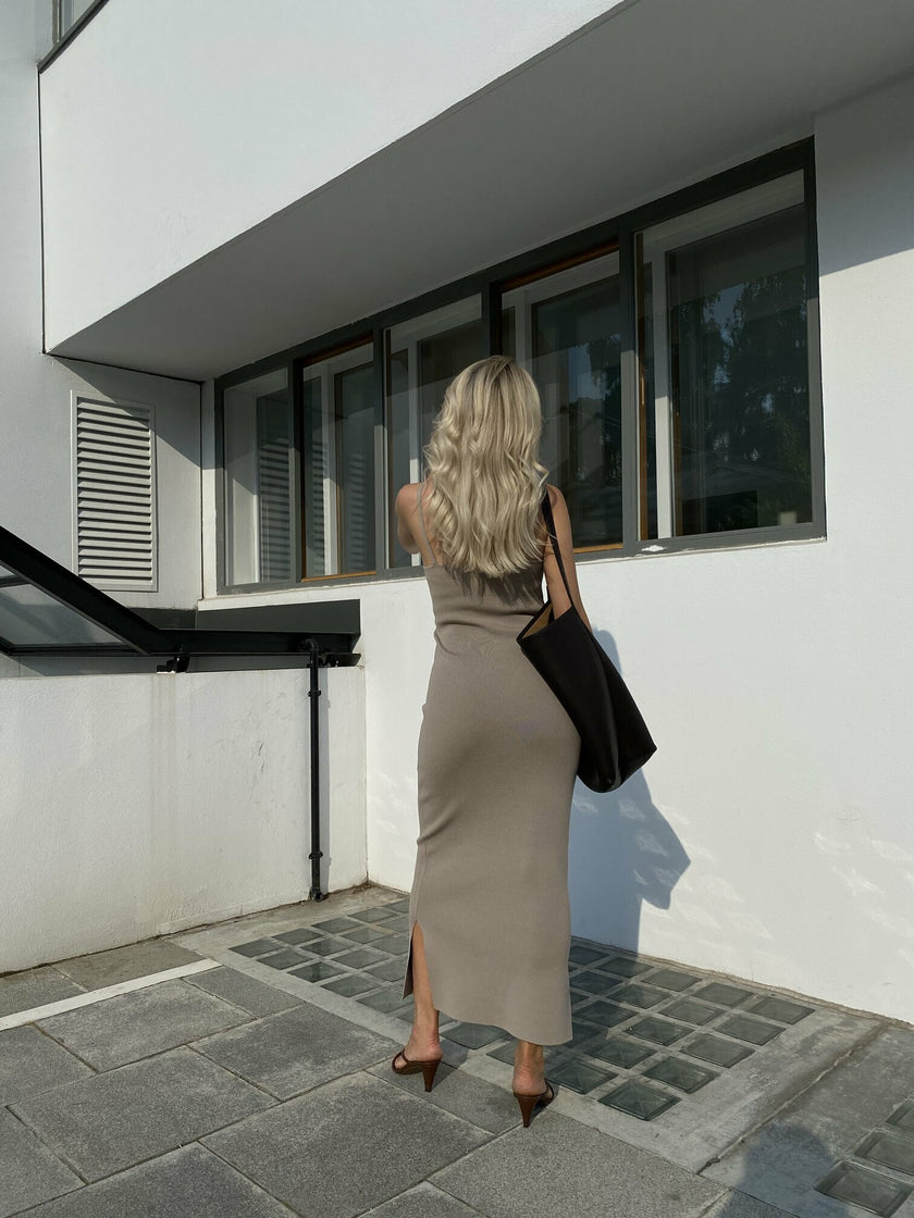 KENDALL dress, taupe