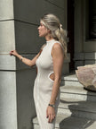 RENEE cutout dress, cream