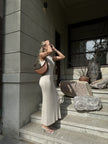 RENEE cutout dress, cream