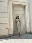 RENEE cutout dress, khaki